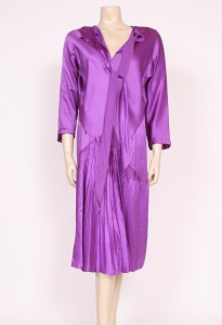 1920's purple silk evening dress from Prim Vintage Fashion, £245
