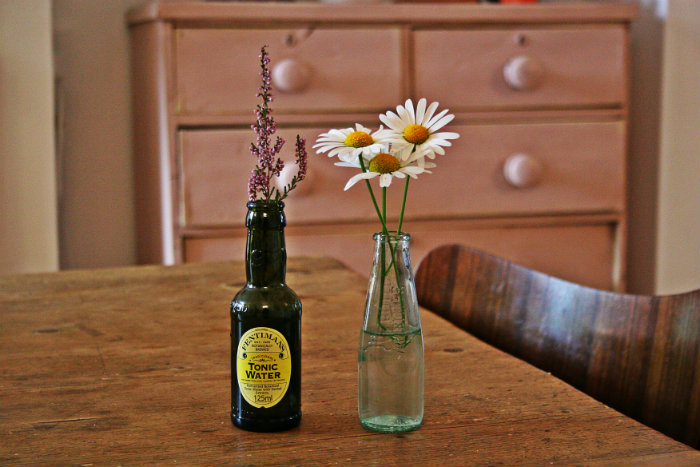 Flowers in bottles