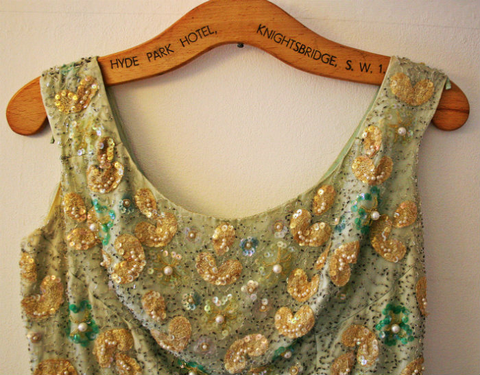 Dress hanging in my hallway